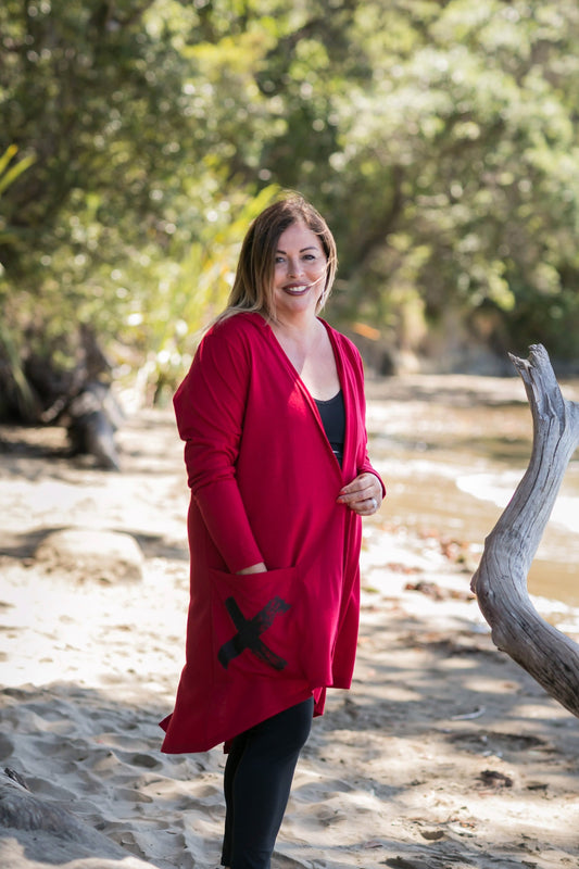 Hooded Coat with Pockets