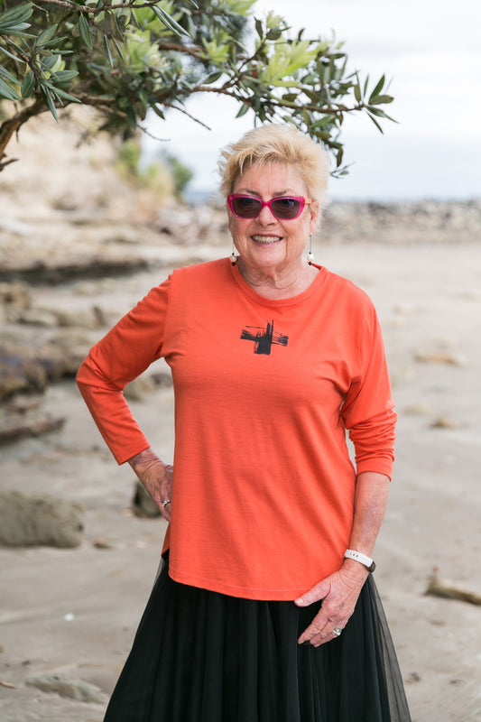 Classic Curved Hem Top