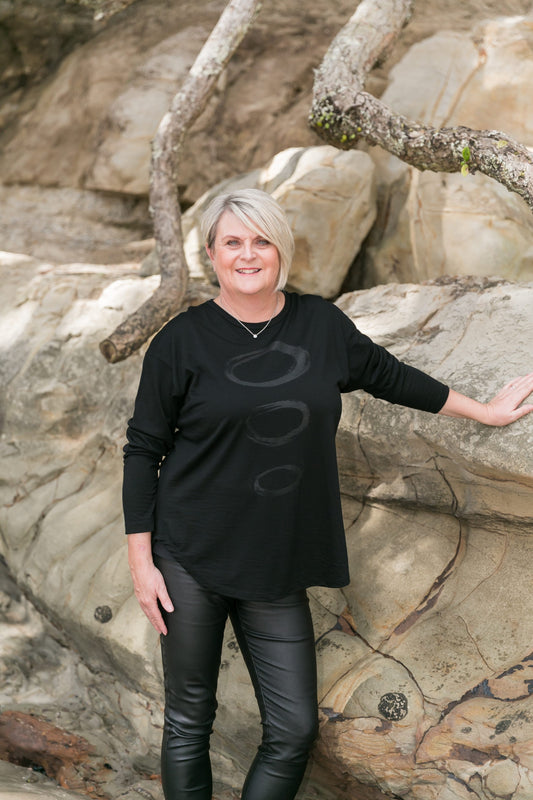 Drop Shoulder Bell Shaped Top