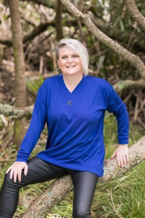 merino printed top